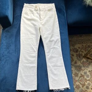 MOTHER the Hustler ankle fray Jeans